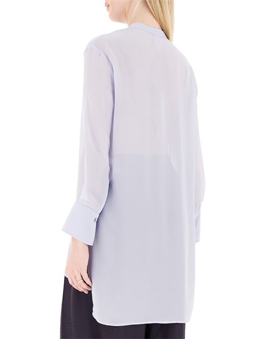 Maxi shirt in techno georgette Emporio Armani | EW003213 AF10209.U9341